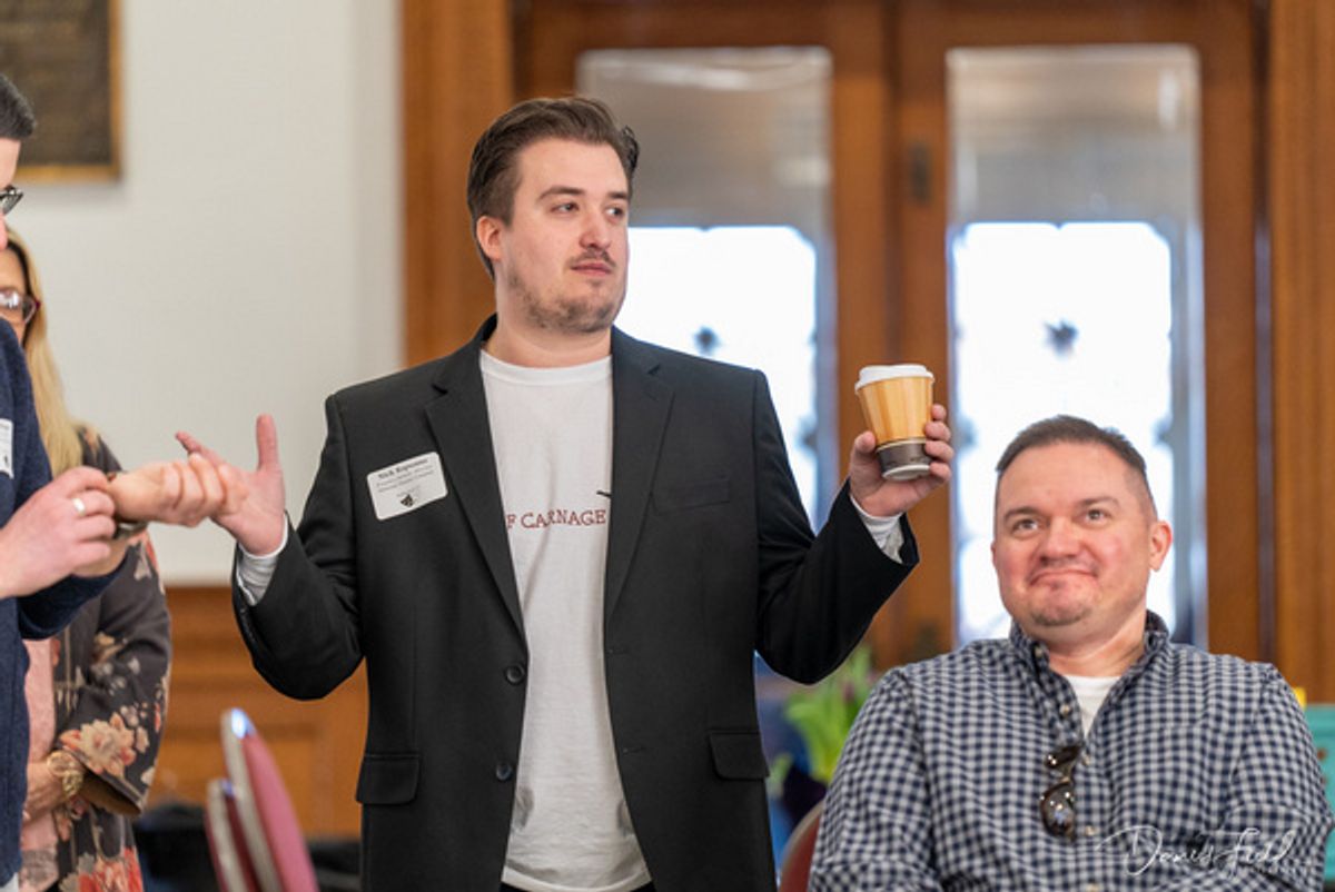 Nick Rapuano, Founder/Artistic Director of Diamond Theatre Company at Photos: Castle Craig Players at First Annual CT Community Theatre Conference