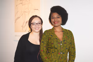 Winner Benedict Lombe and Lynette Linton  Photo