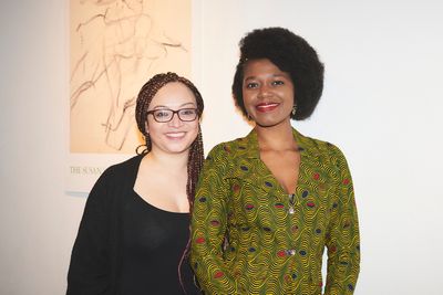 Winner Benedict Lombe and Lynette Linton  Photo
