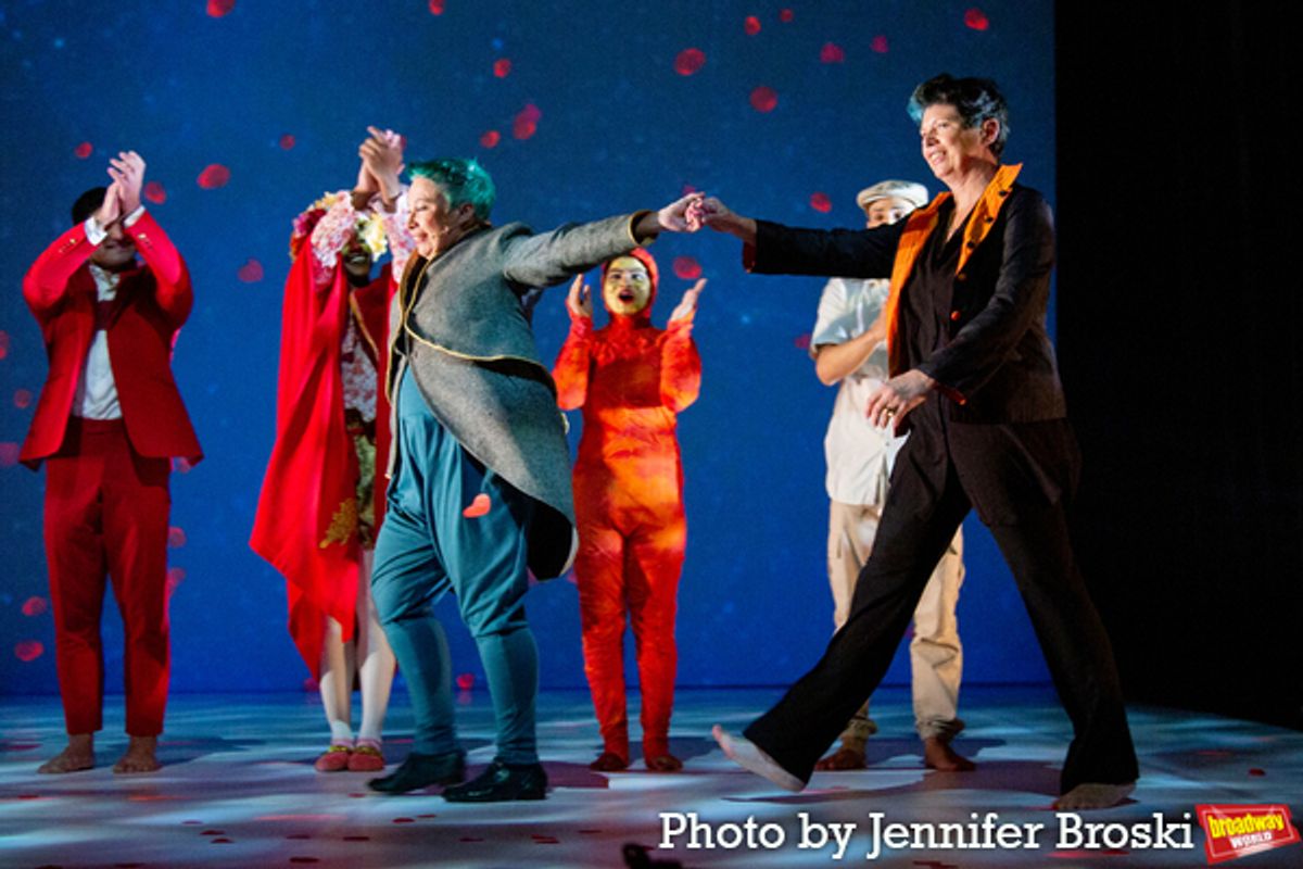 Chris Mouron, Anne Tournié and the cast of THE LITTLE PRINCE at 