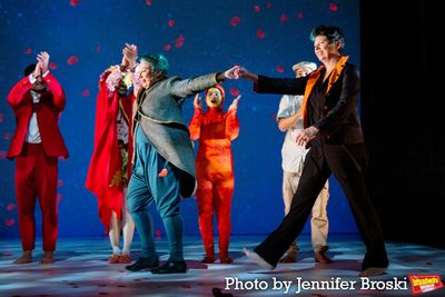 Chris Mouron, Anne Tournié and the cast of THE LITTLE PRINCE Photo