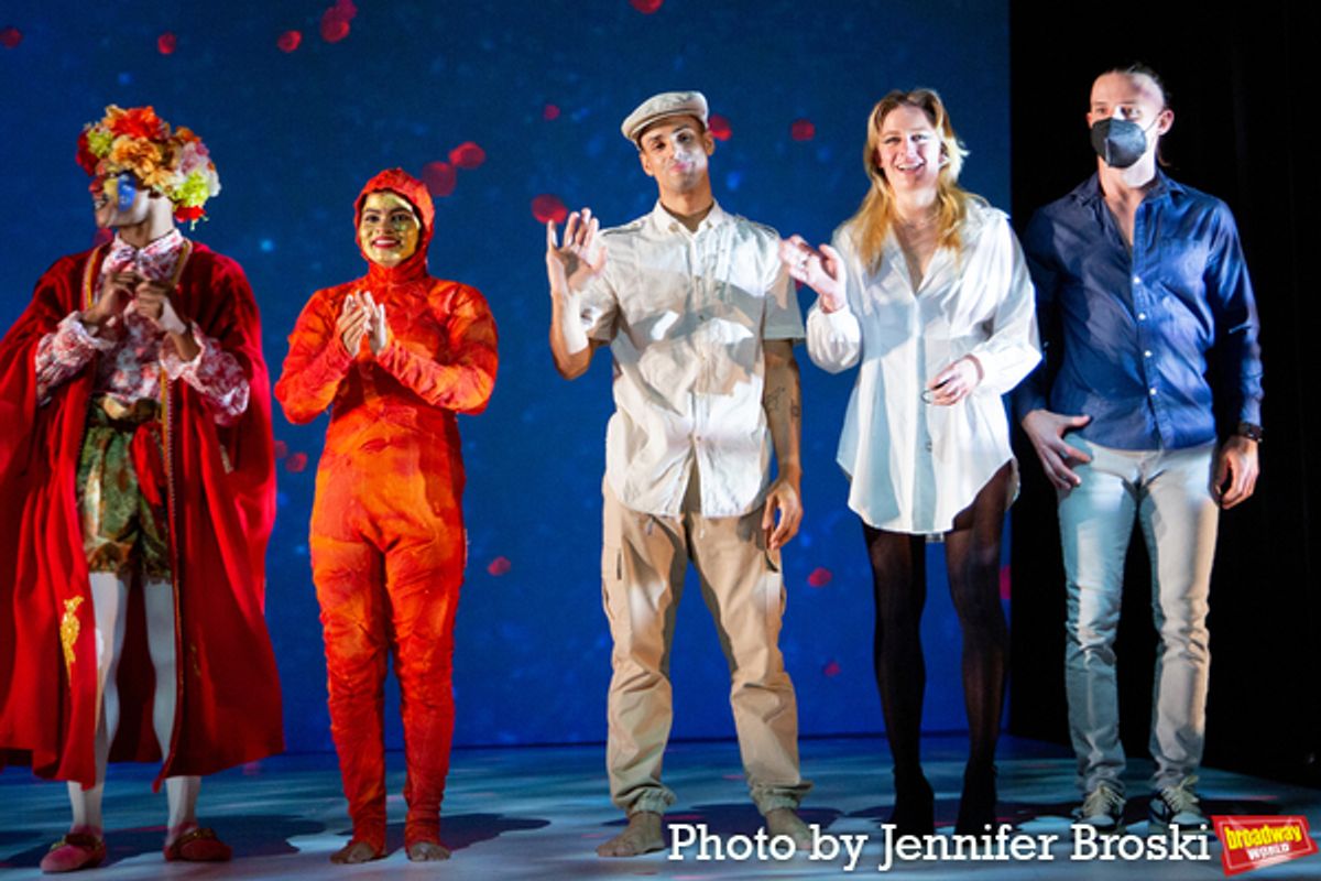 The cast of THE LITTLE PRINCE at Photos: THE LITTLE PRINCE Takes Opening Night Bows