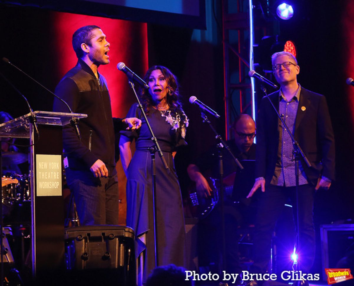 Wilson Jermaine Heredia, Daphne Rubin-Vega and Anthony Rapp at 