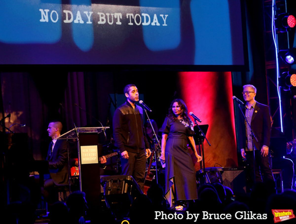 Wilson Jermaine Heredia, Daphne Rubin-Vega and Anthony Rapp at 