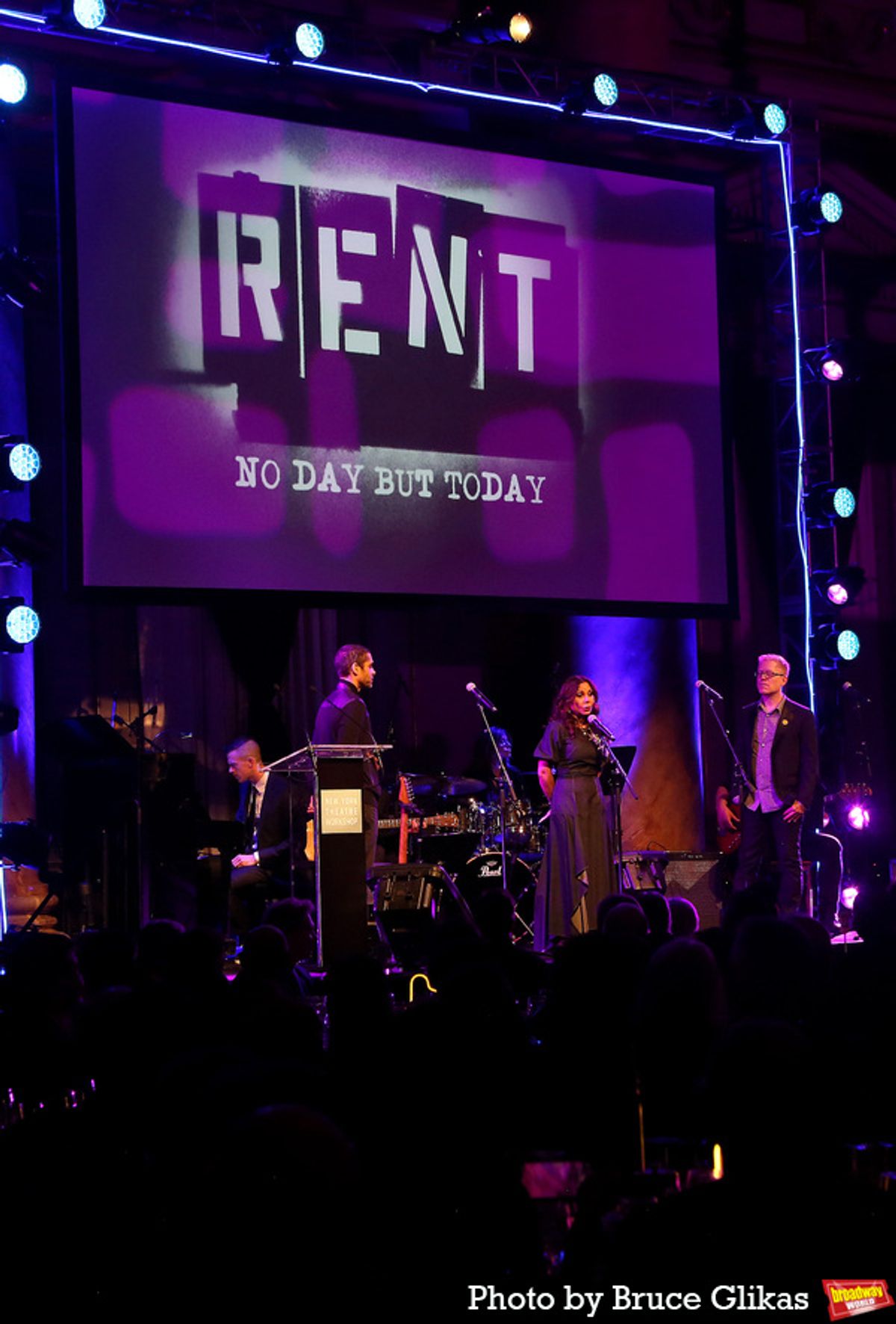 Wilson Jermaine Heredia, Daphne Rubin-Vega and Anthony Rapp at 