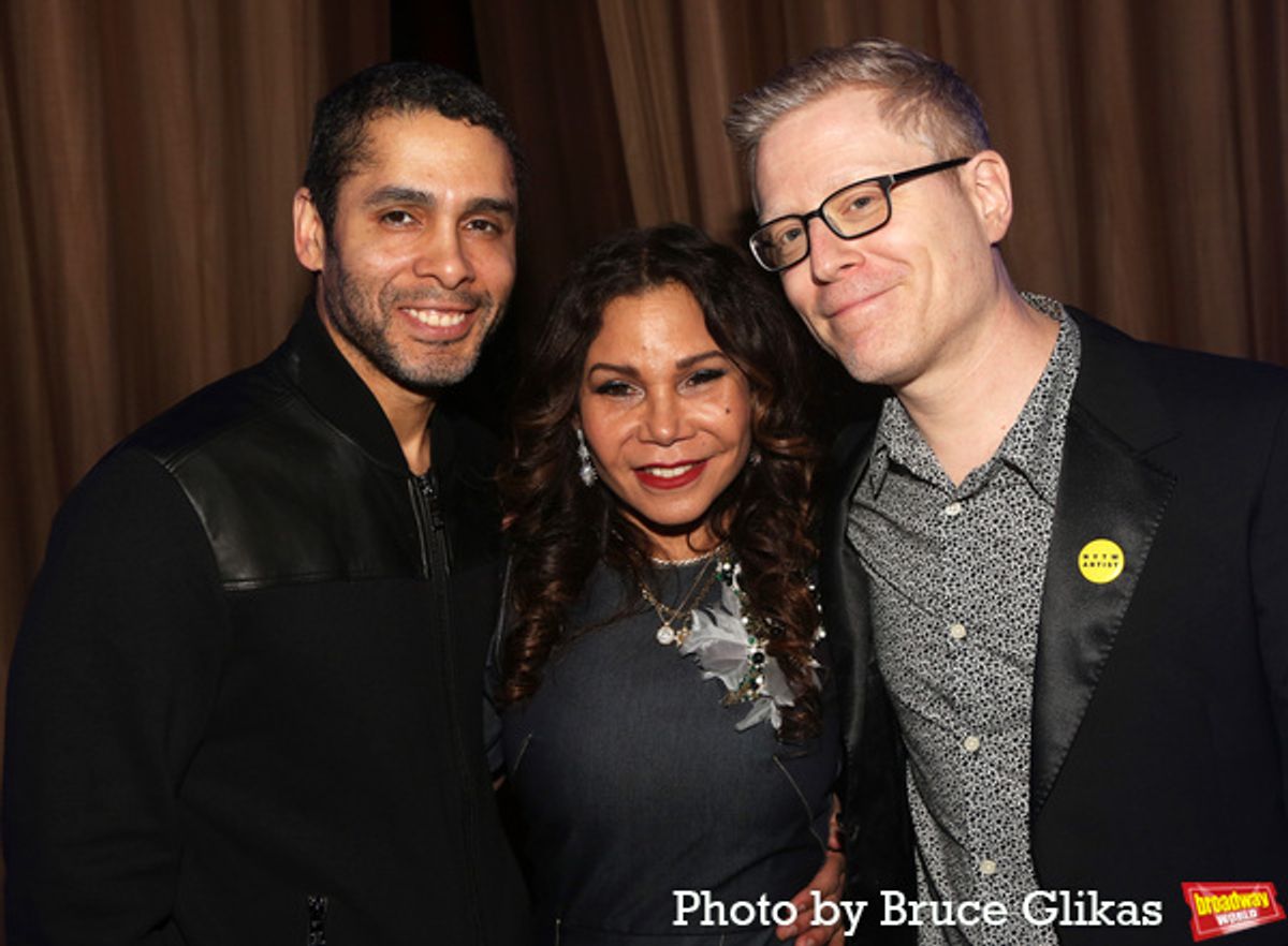 Wilson Jermaine Heredia, Daphne Rubin-Vega and Anthony Rapp at 
