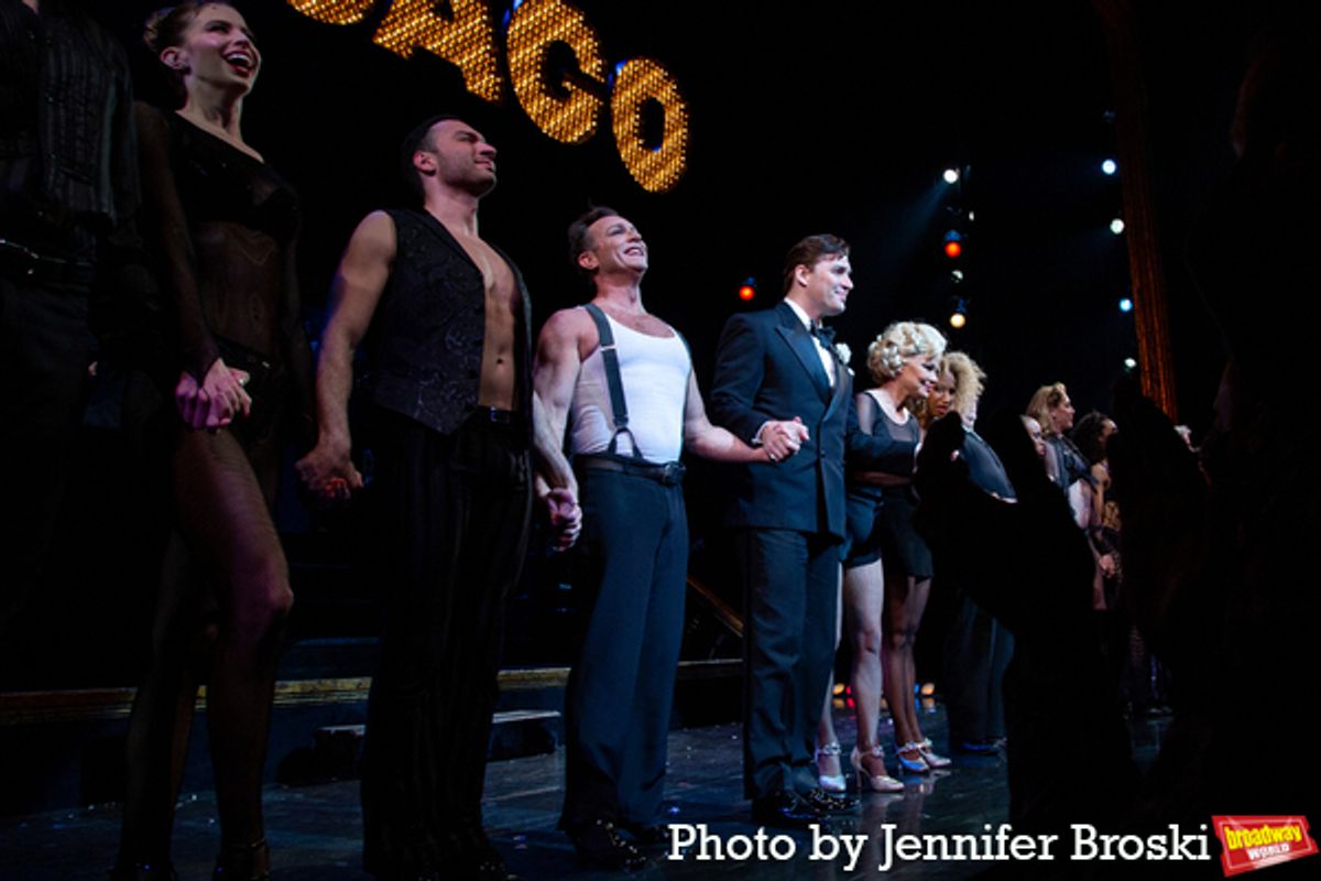 Pamela Anderson and the cast of CHICAGO at 