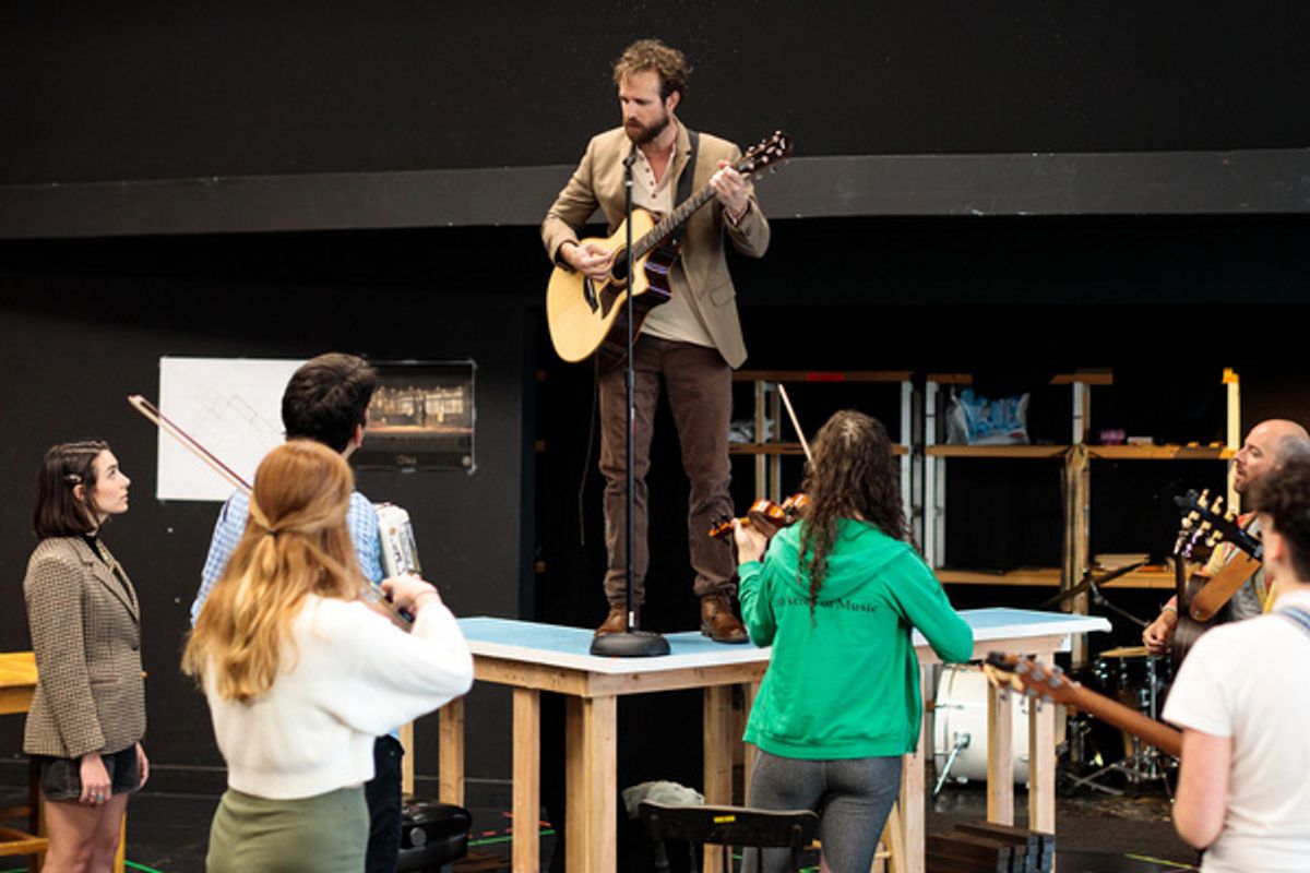 The Company of Once at Photos: First Look at ONCE at CCAE Theatricals