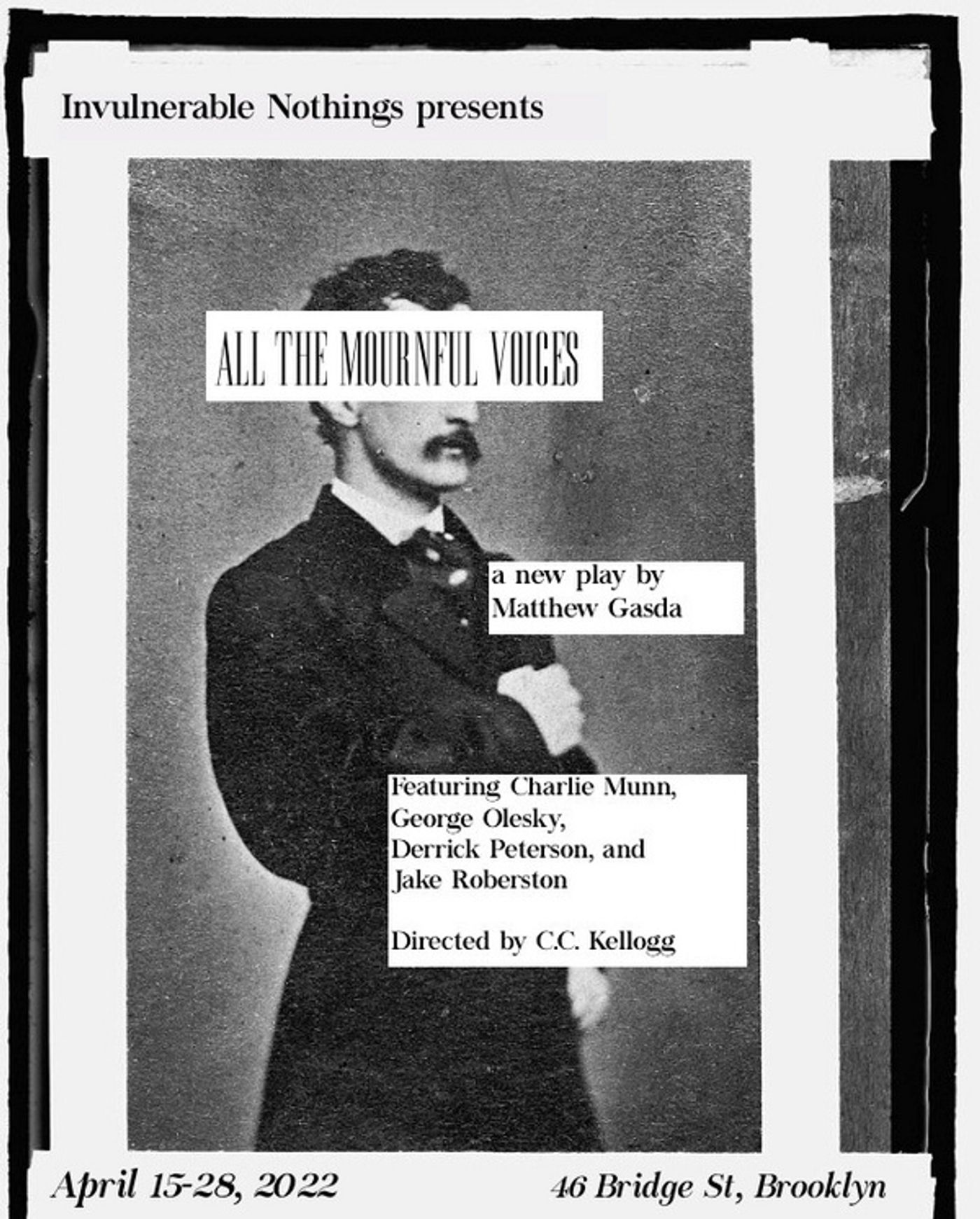 Photos: First Look at ALL THE MOURNFUL VOICES at Forgotten Works  Image