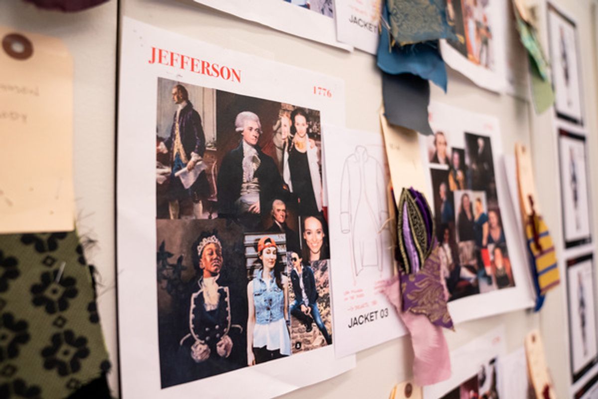 Costume designs by Emilio Sosa for 1776 at 