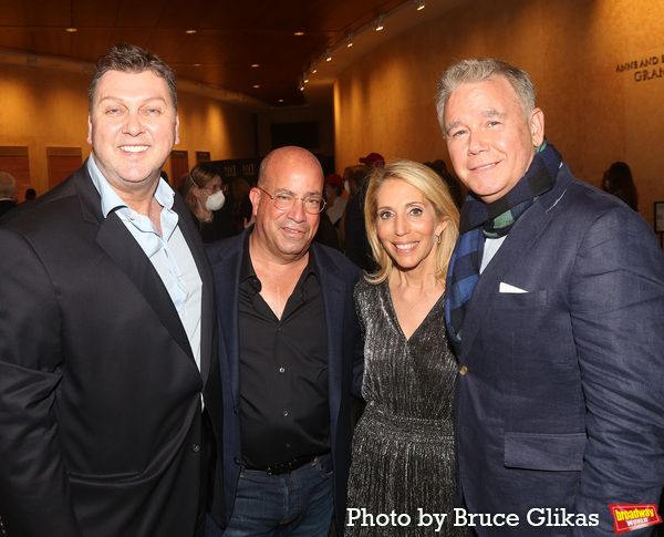 Director/Choreographer Warren Carlyle, Jeff Zucker, Dana Bash and Spencer Garrett Photo