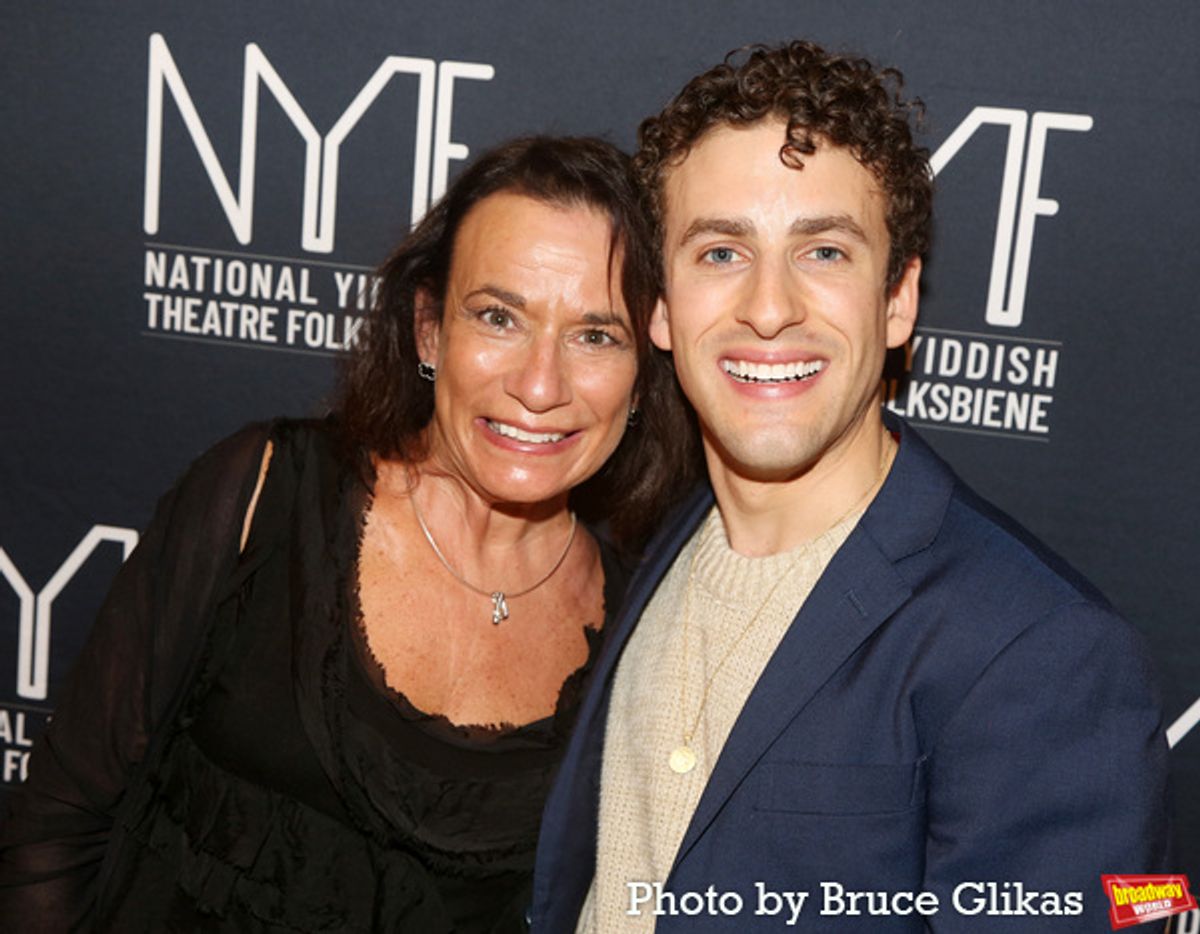Elise Spialte and son Danny Kornfeld at 