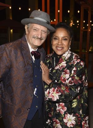 From left, scenic designer John Iacovelli and director Phylicia Rashad during the company celebration after the opening night performance of ?Blues for an Alabama Sky? at Center Theatre Group / Mark T @ BroadwayWorld From left, scenic designer John Iacovelli and director Phylicia Rashad during the com Photo