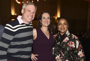 From left, Josh Clapper, Center Theatre Group Managing Director/CEO Meghan Pressman and director Phylicia Rashad during the company celebration after the opening night performance of ?Blues for an A @ BroadwayWorld From left, Josh Clapper, Center Theatre Group Managing Director/CEO Meghan Pressman a Photo