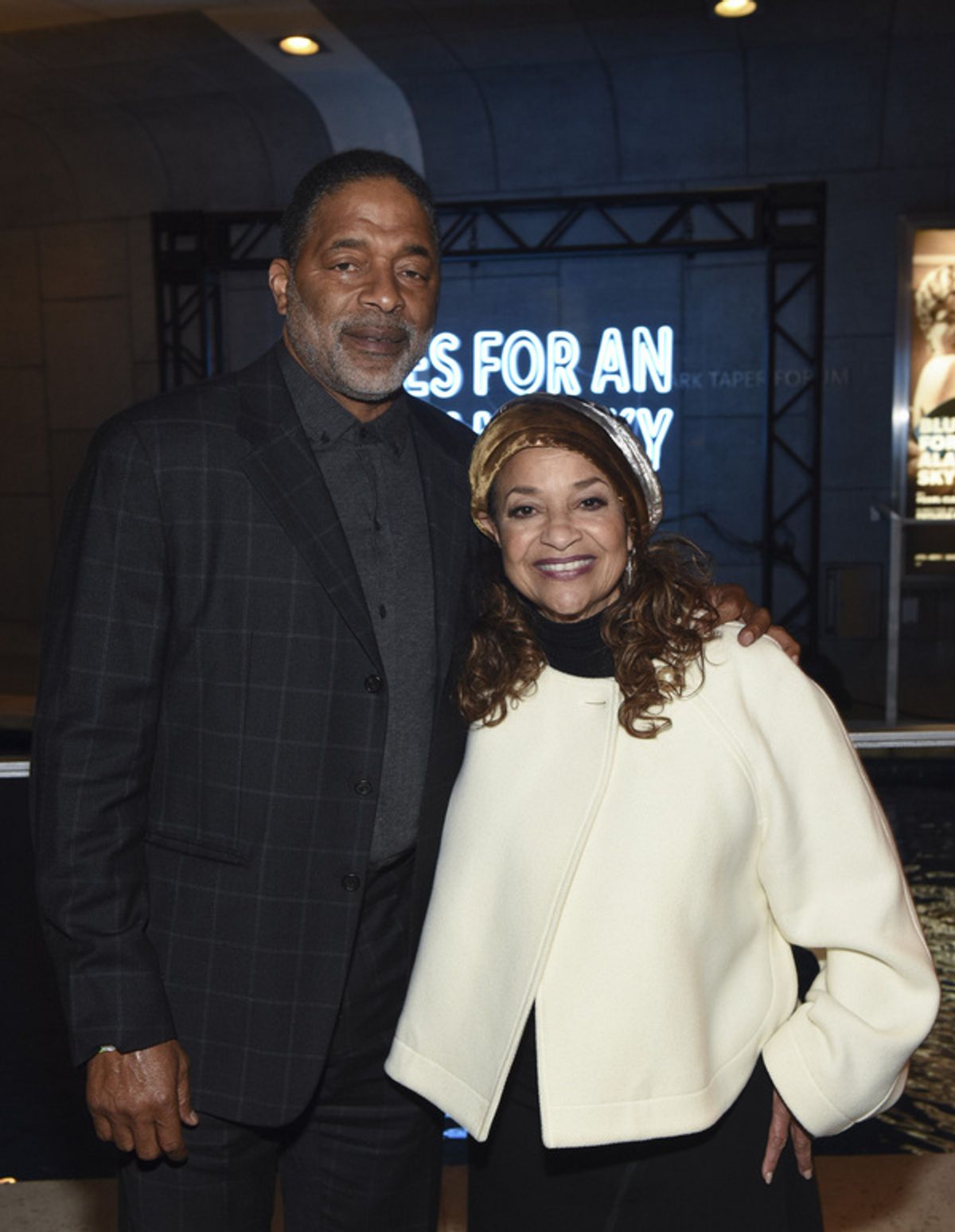 From left, athlete Norm Nixon and actor Debbie Allen arrive for the opening night performance of ?Blues for an Alabama Sky? at Center Theatre Group/Mark Taper Forum on April 13, 2022, in Los Angeles,  at 