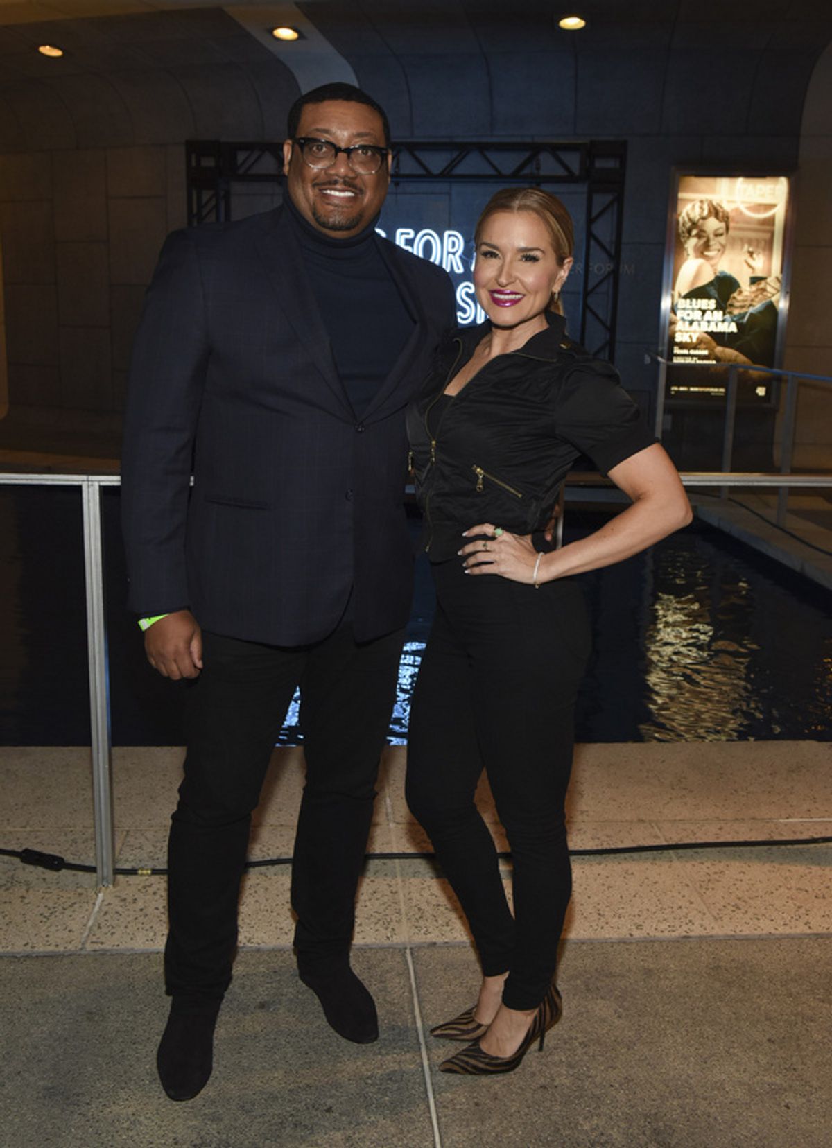 From left, actors Cedric Yarbrough and Mara Marini arrive for the opening night performance of ?Blues for an Alabama Sky? at Center Theatre Group/Mark Taper Forum on April 13, 2022, in Los Angeles, Ca at 