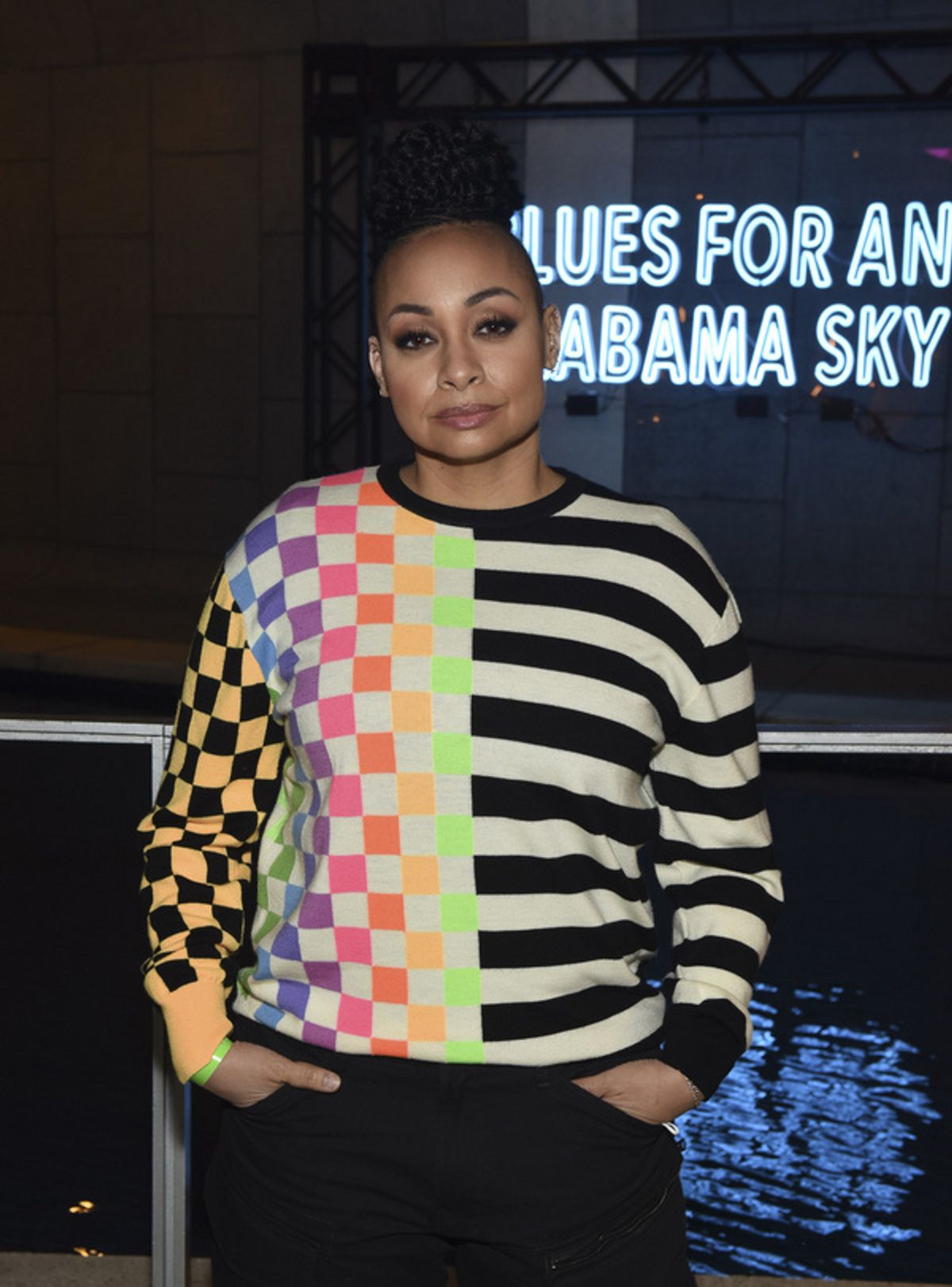 Actor Raven-Symon  arrives for the opening night performance of ?Blues for an Alabama Sky? at Center Theatre Group/Mark Taper Forum on April 13, 2022, in Los Angeles, California. (Photo by Doug Giffor at Photos: BLUES FOR AN ALABAMA SKY Opens At Center Theatre Group/Mark Taper Forum
