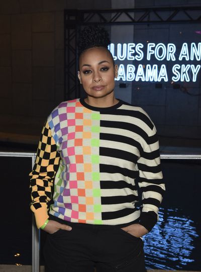 Actor Raven-Symon  arrives for the opening night performance of ?Blues for an Alabama Photo