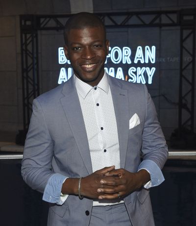 Actor Cedric Sanders arrives for the opening night performance of ?Blues for an Alaba Photo