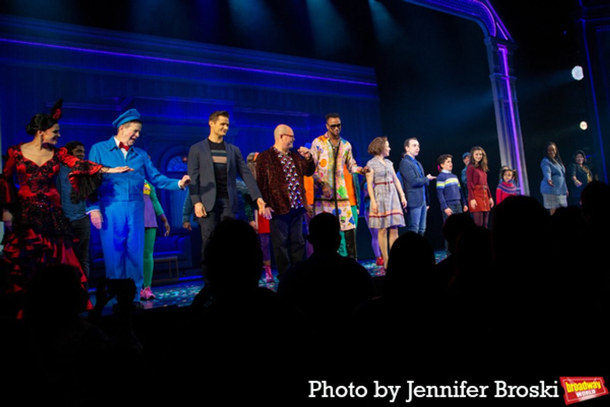 The cast of MRS. DOUBTFIRE at Photos: MRS. DOUBTFIRE Returns To Broadway