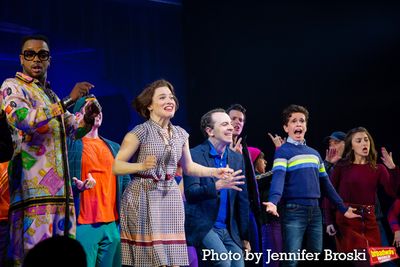 J. Harrison Ghee, Jenn Gambatese, Rob McClure, Tyler Wladis, Analise Scarpaci Photo