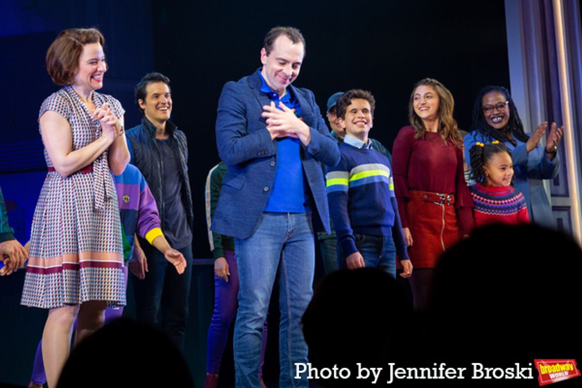 Jenn Gambatese, Rob McClure, Tyler Wladis, Analise Scarpaci, Austin Elle Fisher, Charity Angél Dawson at 