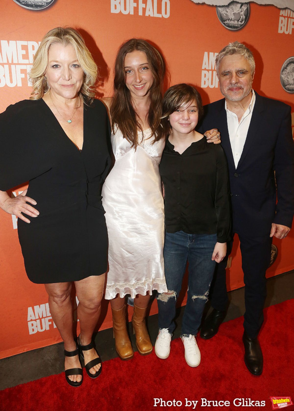Mary McCann, Director Neil Pepe and Daughters at 