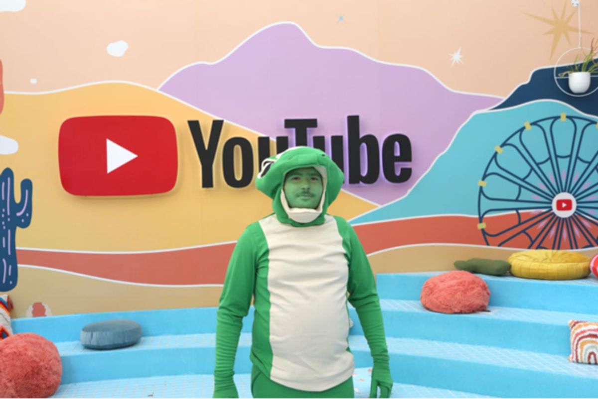 Therapy Gecko attends YouTube Artist Lounge during weekend 1 of Coachella 2022 at Empire Polo Club on April 15, 2022 in Indio, California. (Photo by Anna Webber/Getty Images for YouTube) at Photos: Inside Look at YouTube Presents Front Row Coachella Livestream Event