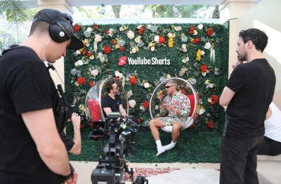 YouTube's Head of Fashion and Beauty Derek Blasberg and Chris Appleton during YouTube Photo