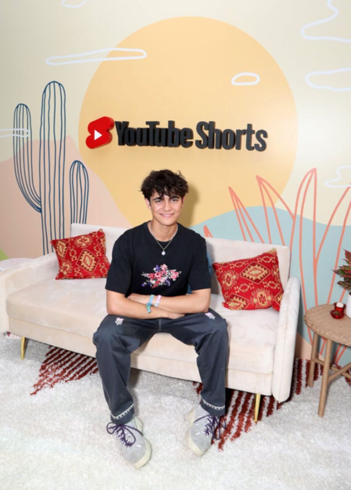 BENOFTHEWEEK attends YouTube Artist Lounge during weekend 1 of Coachella 2022 at Empire Polo Club on April 15, 2022 in Indio, California. (Photo by Anna Webber/Getty Images for YouTube) at Photos: Inside Look at YouTube Presents Front Row Coachella Livestream Event