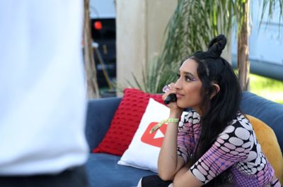 Raveena attends YouTube Artist Lounge during weekend 1 of Coachella 2022 at Empire Po Photo