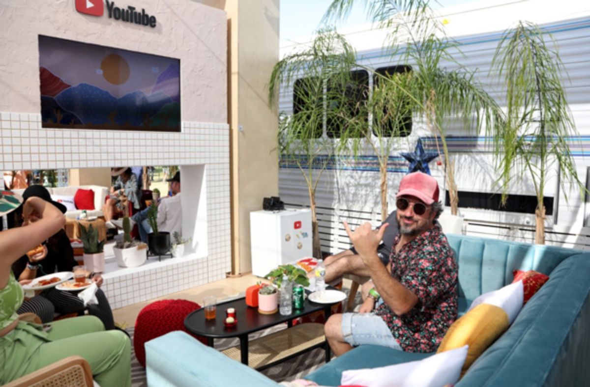 General view of atmosphere at YouTube Artist Lounge during Weekend 1 of Coachella 2022 at Empire Polo Club on April 15, 2022 in Indio, California. (Photo by Anna Webber/Getty Images for YouTube) at Photos: Inside Look at YouTube Presents Front Row Coachella Livestream Event