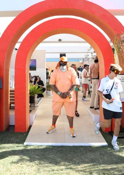 Daymon Patterson attends YouTube Artist Lounge at Weekend 1 of Coachella 2022 - Day 1 Photo