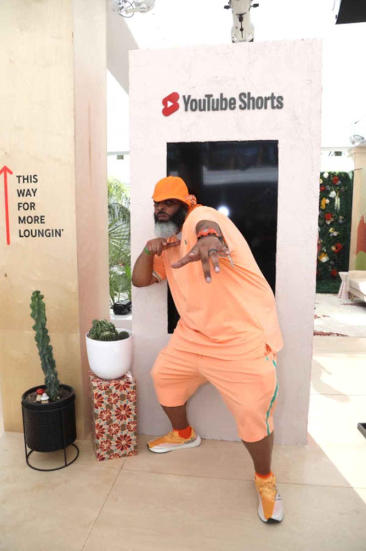 Daymon Patterson attends YouTube Artist Lounge at Weekend 1 of Coachella 2022 - Day 1 at Empire Polo Club on April 15, 2022 in Indio, California. (Photo by Anna Webber/Getty Images for YouTube) at Photos: Inside Look at YouTube Presents Front Row Coachella Livestream Event