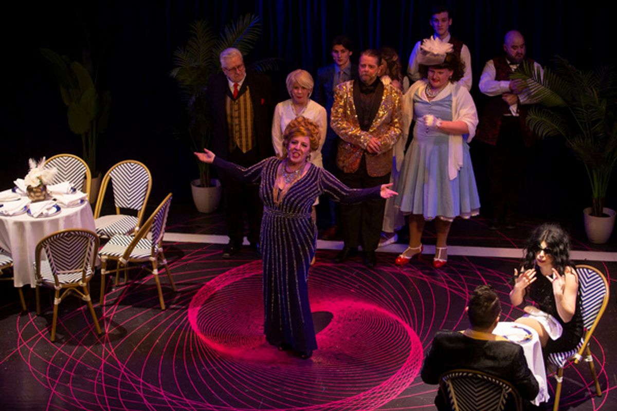 Jenn Bubriski as Jacqueline at Photos: Inside Closing Weekend of LA CAGE AUX FOLLES at Seacoast Rep, Featuring Max From Ru Paul's Drag Race