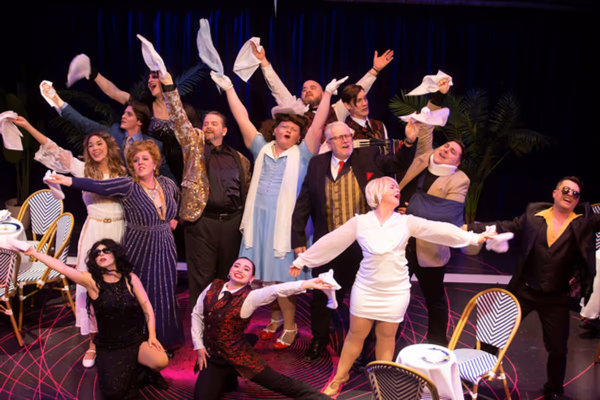The Cast of La Cage aux Folles at Photos: Inside Closing Weekend of LA CAGE AUX FOLLES at Seacoast Rep, Featuring Max From Ru Paul's Drag Race