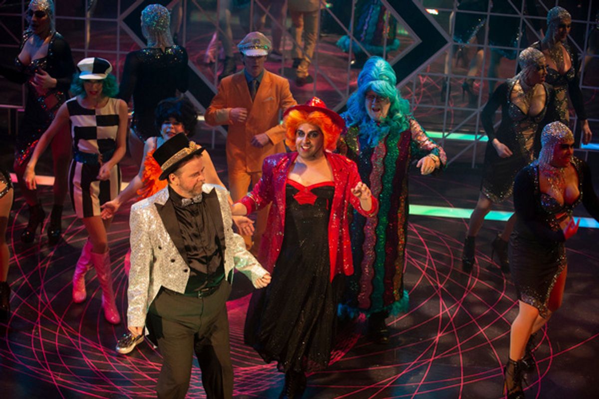 The Cast of La Cage aux Folles at Photos: Inside Closing Weekend of LA CAGE AUX FOLLES at Seacoast Rep, Featuring Max From Ru Paul's Drag Race