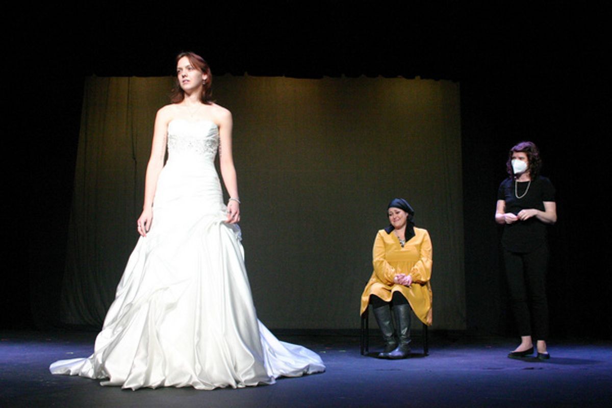 Kaylee McCoy, Megan Gollnick and Erin Brzozowski in Gown by Robert Weibezahl at 
