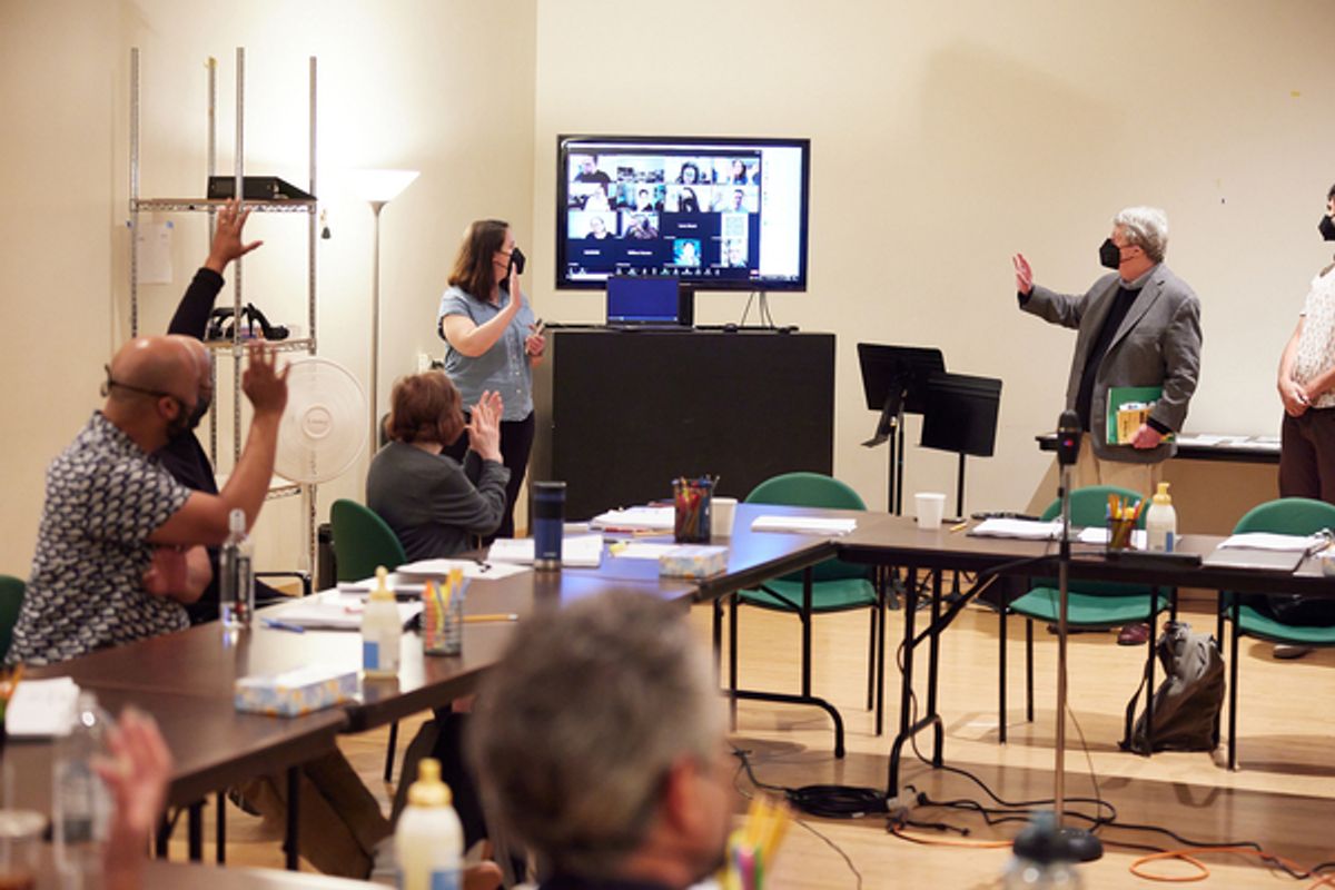 The cast and crew of EPIPHANY at 