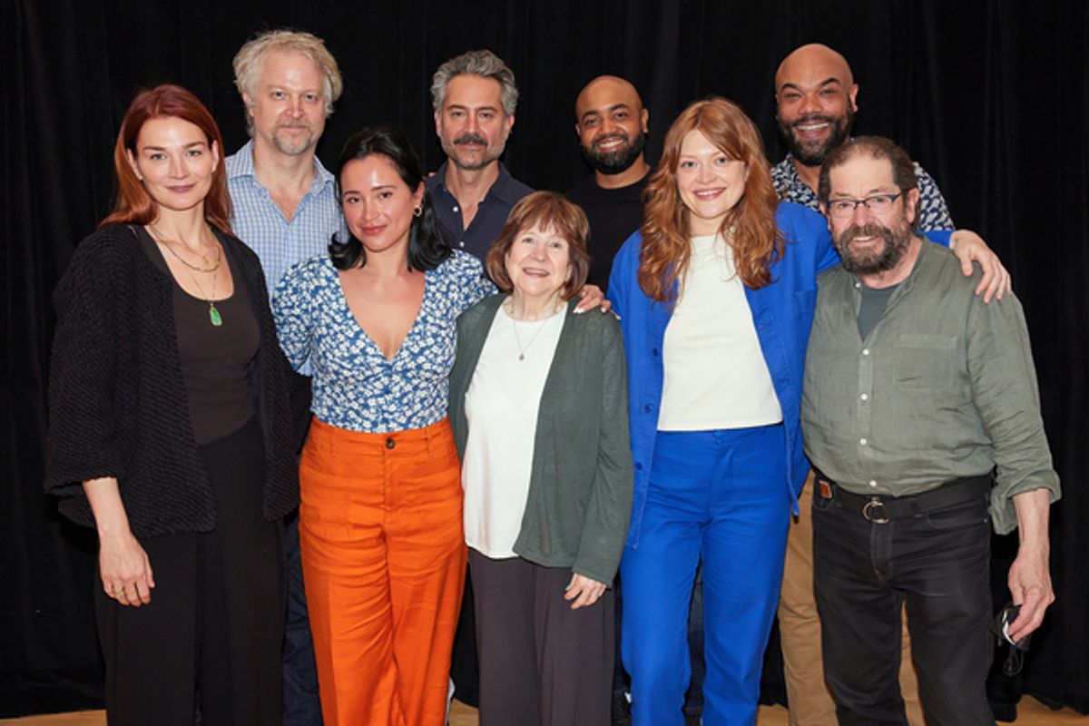 The cast of EPIPHANY at Photos: Go Inside Rehearsals for EPIPHANY at Lincoln Center Theater