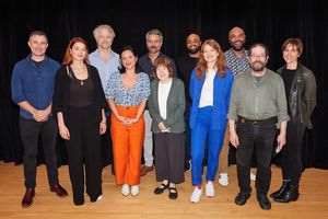 The cast of EPIPHANY with playwright Brian Watkins and director Tyne Rafaeli @ BroadwayWorld The cast of EPIPHANY with playwright Brian Watkins and director Tyne Rafaeli Photo
