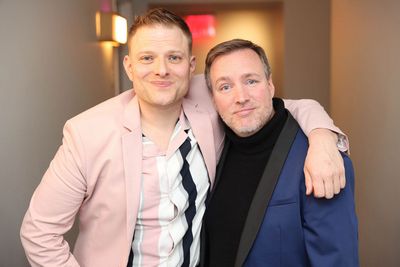 Robert Bannon & Director Robbie Rozelle at   Robert Bannon: Rewind Live at Greenroom  Photo