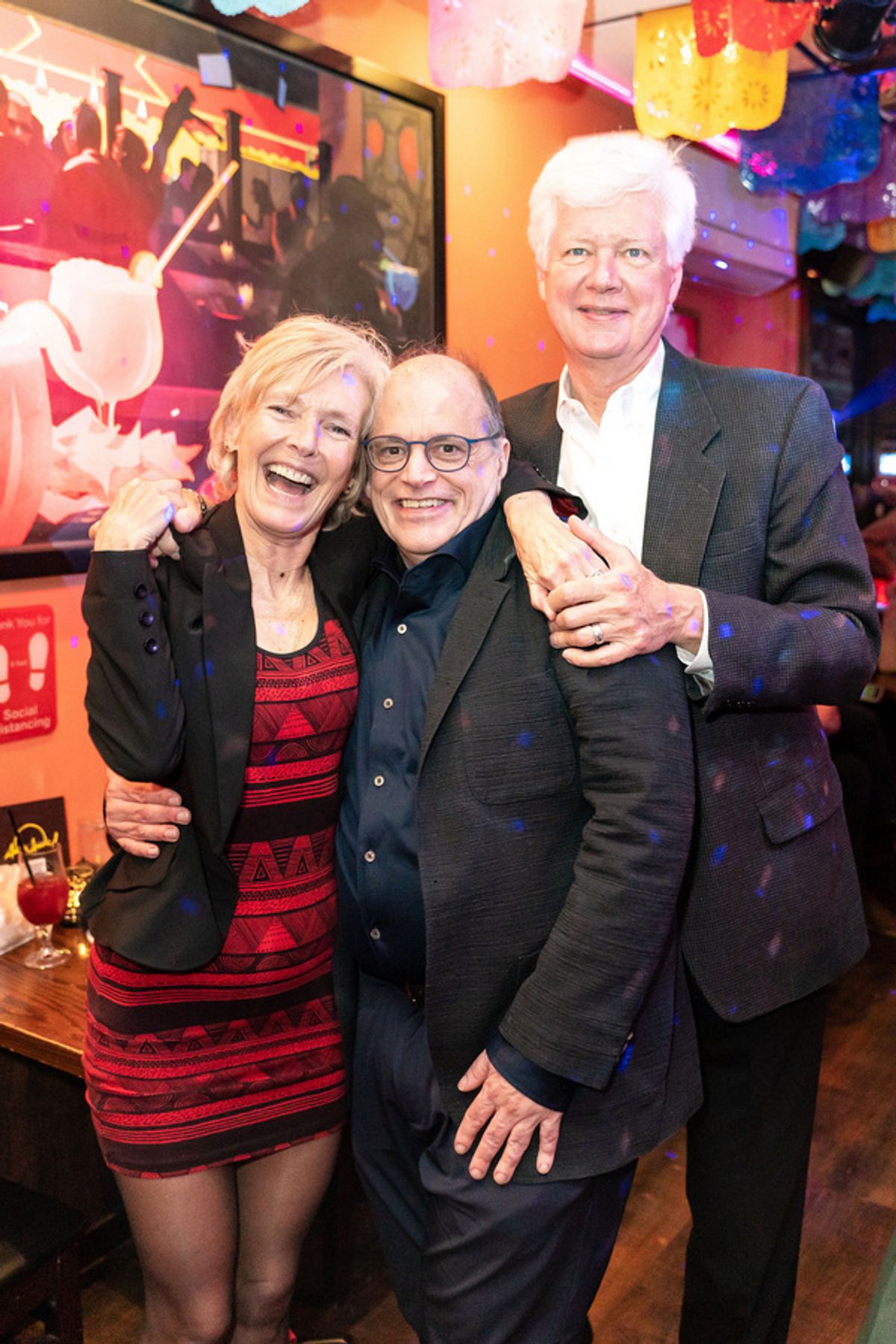 Gwen Kelley of Hot House Magazine, John Minnock and Billy Kelley  at 