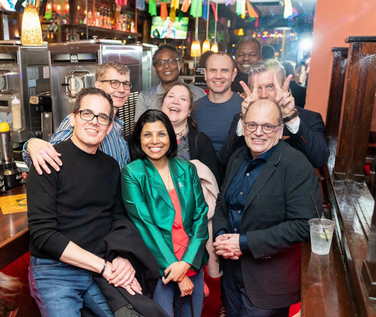 Dexter Sealy, Yann Zane, Demtric Ducket, Erick Holmberg, Dr. Candida Fink, Stephen Carpenter, David Murray, Dr. Lipi Roy and John Minnock  at 