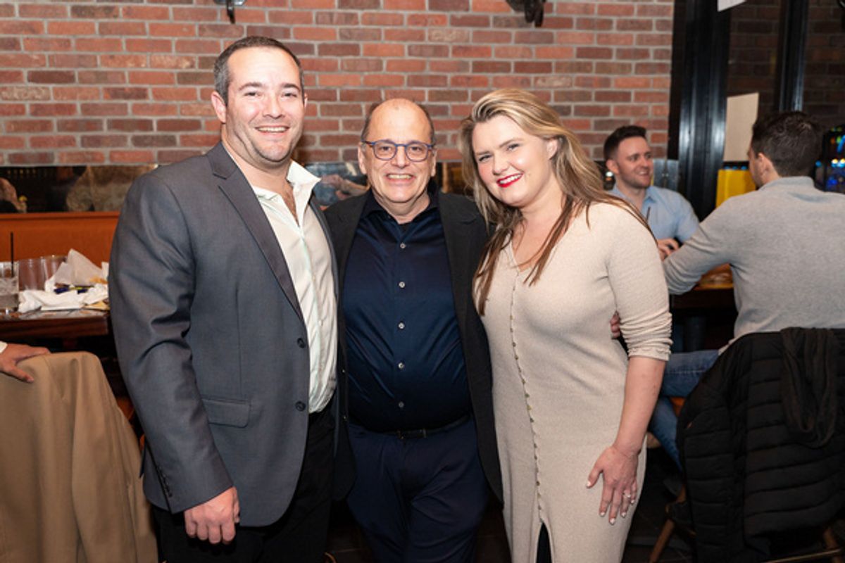 James Patrick, John Minnock and Carina Harrison at 