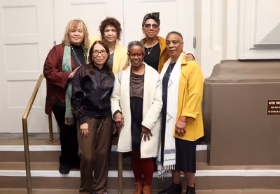 Michele Shay, Janet League, Trazana Beverly, Aku Kadogo, Carol Maillard and Paula Mos Photo