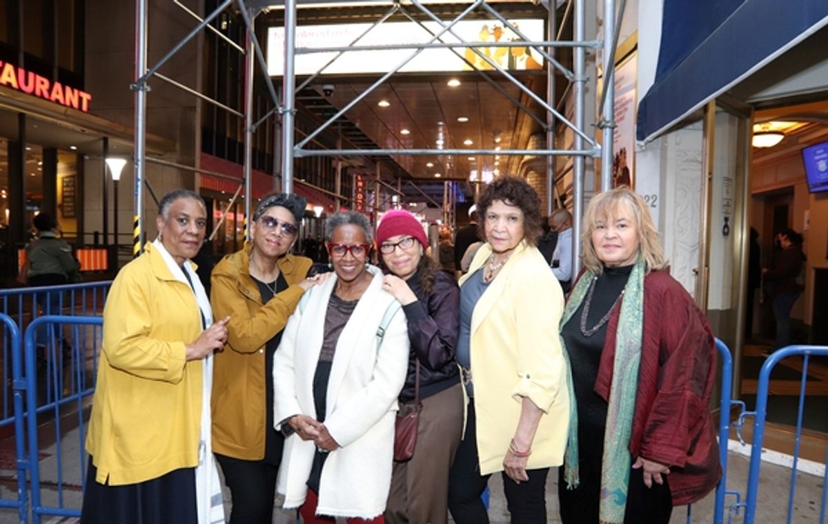 Paula Moss, Carol Maillard, Aku Kadogo, Janet League, Trazana Beverly, Michele Shay at 