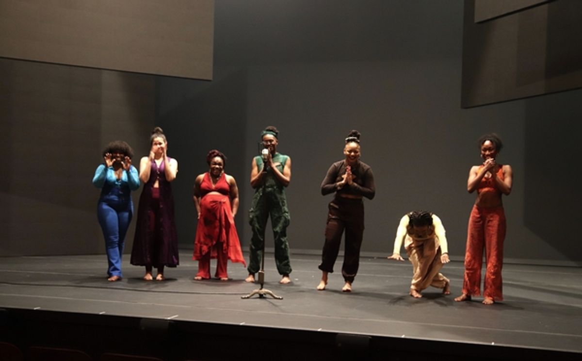 for colored girls who have considered suicide/ when the rainbow is enuf current cast at Photos: FOR COLORED GIRLS Original Cast Members Visit Current Broadway Company