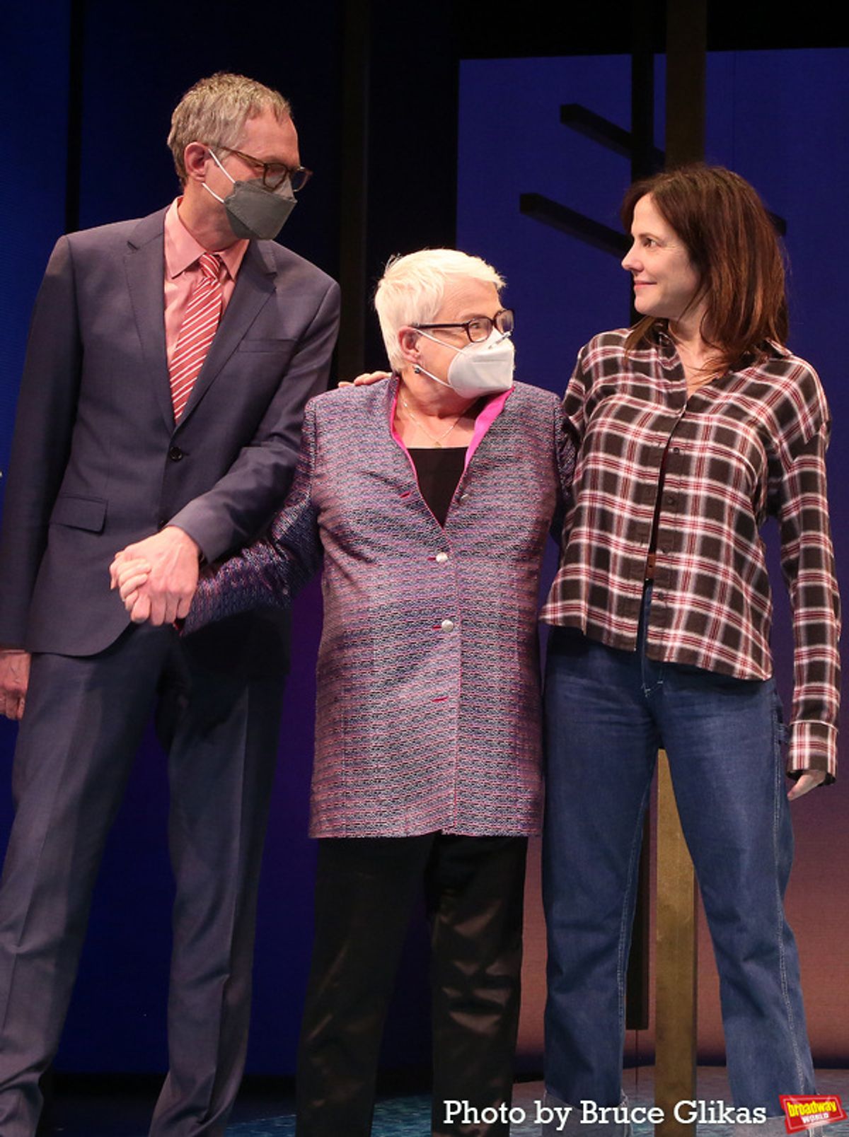 Director Mark Brokaw, Playwright Paula Vogel and Mary-Louise Parker at 