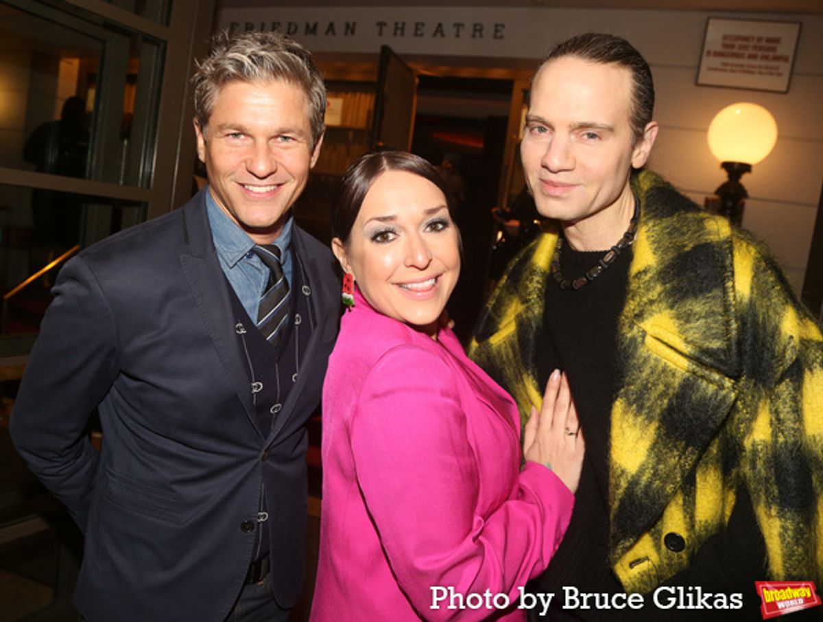 David Burtka, Jessica Vosk and Jordan Roth at 